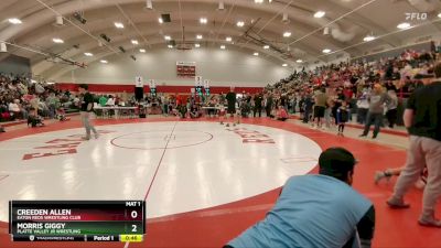 54-62 lbs Round 1 - Morris Giggy, Platte Valley Jr Wrestling vs Creeden Allen, Eaton Reds Wrestling Club