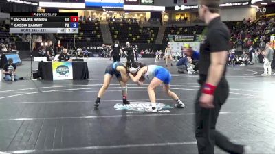 131 lbs Cons. Round 2 - Cassia Zammit, Presbyterian vs Jackeline Ramos, East Stroudsburg University