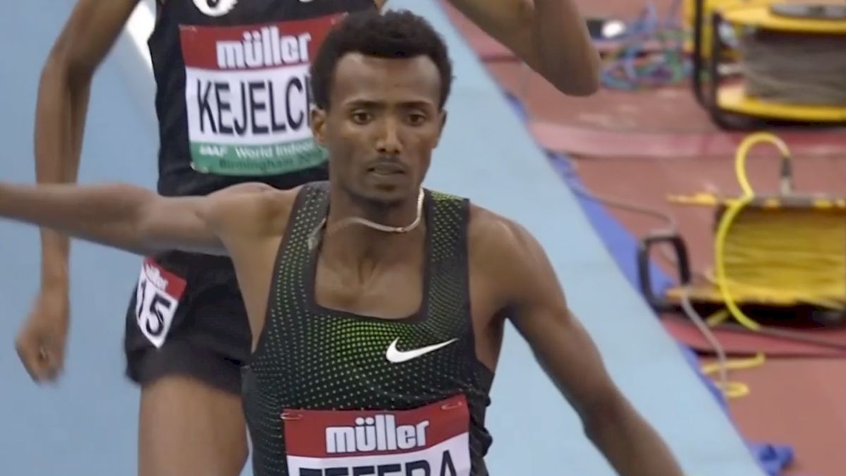 Samuel Tefera Upsets Yomif Kejelcha, Breaks 1500m WR