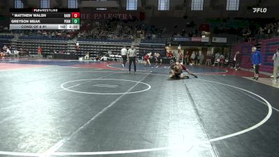 184 lbs Consi Of 8 #1 - Matthew Walsh, Harvard vs Greyson Meak, Penn