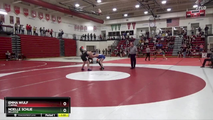 145 lbs Cons. Round 3 - Emma Wulf, Clinton vs Noelle Schlie, Bellevue