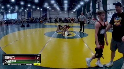 80 lbs Rd# 8- 12:30pm Saturday Final Pool - Mason Reis, PA Silver vs Sam Smith, Iowa Black