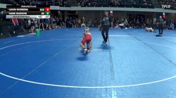 65 lbs Quarterfinal - Gavin Wubbena, Martin County Red Bulls vs Hank Waskow, Jesup Mat Club