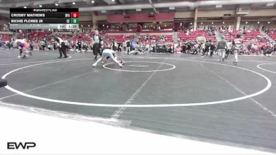 92 lbs Round 2 (4 Team) - Richie Flores Jr, Colorado Xtreme vs Crosby Mathews, Black Fox Academy