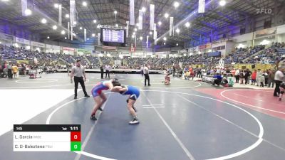 145 lbs Quarterfinal - Lillianna Garcia, Widefield Wrestling Club vs Clara Denton-Baleztena, Fruita Middle School