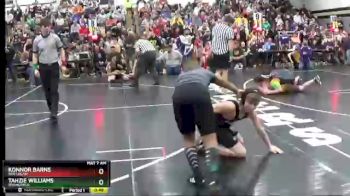 103 lbs Quarterfinal - Konnor Barns, Ben Logan vs Tahzie Williams, Springfield