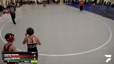 93 lbs Quarterfinals (8 Team) - Carter Kremer, Rocori vs Lucas Overkamp, St. Charles