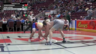 215 lbs First Round - Jacob Schwalm, Line Mountain vs Noah Layhue, Bethlehem Center
