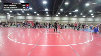 72 lbs Rr Rnd 2 - Lincoln Brower, Mat Assassins White - BK6E vs Jaxson Schwartz, Dynasty Aftermath - BK6E