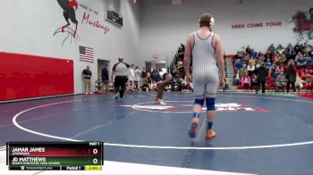 190 lbs Quarterfinal - Jamar James, Lewisburg vs JD Matthews, North Pontotoc High School