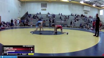 106 lbs Cons. Semi - Tyler Tun, Snider Wrestling Club vs Ty Barnhart, Indiana