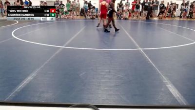 86-90 lbs 3rd Place Match - Aric Wittmer, Warrensburg-Latham Jr. Cardina vs Kingston Hamilton, Unattached