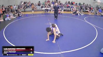 106 lbs Quarterfinal - Luis Martinez Hernandez, Salem Elite Mat Club vs Evan Provost, COWA