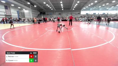 52 lbs Semifinal - John Reimer, POWA vs Graham Dyson, Mat Assassins White