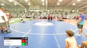 100 lbs Rr Rnd 1 - Cole Rebels, Iron Horse Wrestling Club vs Tayler Duffee, Ohio Gold