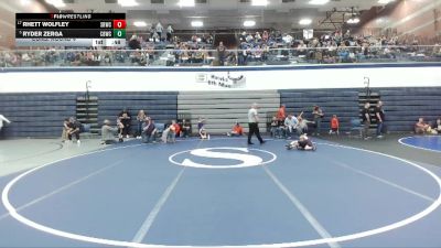 47 lbs Cons. Round 4 - Rhett Wolfley, Snake River Wrestling Club vs Ryder Zerga, Challis Blackheart Wrestling Club