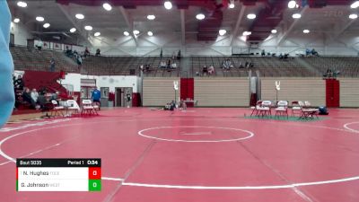 160 lbs Cons. Round 5 - Nate Hughes, Indianapolis Lutheran vs Gabe Johnson, Eastern Hancock