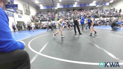 76 lbs Quarterfinal - Kason Tabor, Berryhill Wrestling Club vs Braden Abel, Salina Wrestling Club