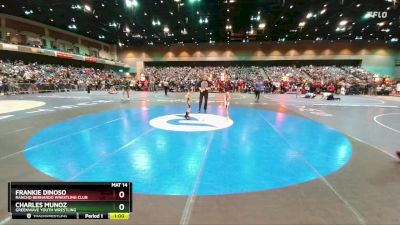 51-55 lbs Round 2 - Charles Munoz, Greenwave Youth Wrestling vs Frankie Dinoso, Rancho Bernardo Wrestling Club