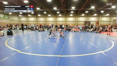 130 lbs 3rd Place - Reese Montgomery, PA West Black - GHSE vs Maisa Allen, Lebanon Die Hard Wrestling - GHSE