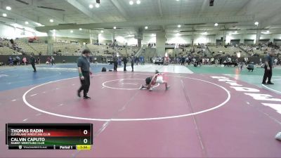 80 lbs Champ. Round 2 - Calvin Caputo, Rabbit Wrestling Club vs Thomas Radin, Cleveland Wrestling Club