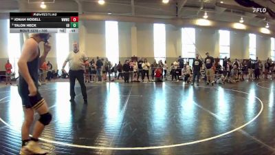 105 lbs Cons. Semi - Talon Heck, King William Youth Wrestling vs Jonah Hodell, Willie Walters Wrestling Club