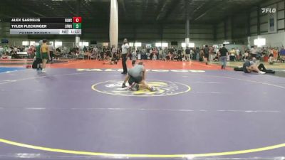 120 lbs Champ. Round 2 - Alex Sardelis, Red Lion Wrestling Club vs Tyler Fleckinger, Sly Fox Wrestling Club