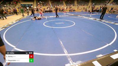 126-132 lbs Quarterfinal - Colton Boley, Tulsa Blue T Panthers vs Trace Ragsdale, Pryor Tigers