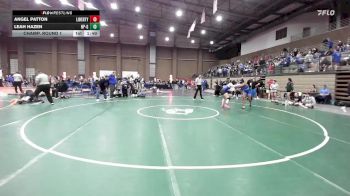 130 lbs Champ. Round 1 - Angel Patton, Liberty vs Leah Hazen, North Platte Girls