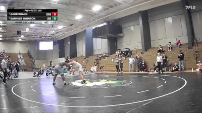285 lbs 1st Place Match - Gage Braun, Southeastern University vs Earnest Johnson, Life University
