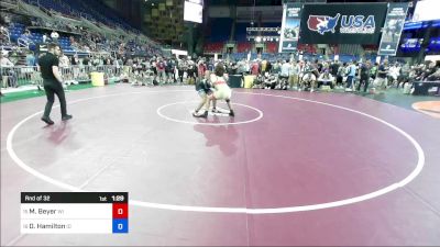 157 lbs Rnd Of 32 - Murphy Beyer, WI vs Damion Hamilton, ID