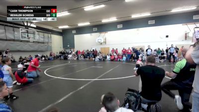 43 lbs Quarters - Ressler Schiess, Shootbox Rigby vs Cash Thompson, Grace Wrestling Club