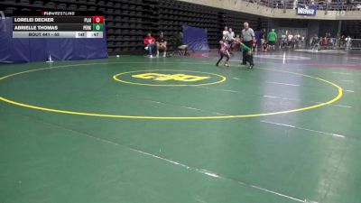 55 lbs Final - Lorelei Decker, Plainfield vs Abrielle Thomas, Perkasie