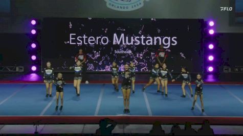 Southeast - Estero Mustangs [2024 Peace River Pop Warner Show Cheer 2 Pee Wee Small Monday] 2024 Pop Warner National Cheer & Dance Championship