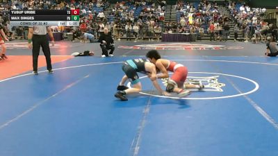 126 lbs Consi Of 32 #2 - Yusuf Uribe, TX vs Max Dinges, PA