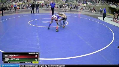 78 lbs Quarterfinal - Matthew Razo, Nevada Elite vs Otto Huffman, COWA