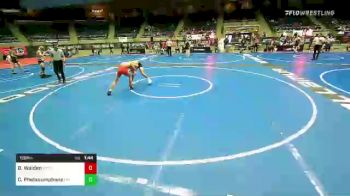 120 lbs Quarterfinal - Blade Walden, Fort Gibson vs Camron Phetxoumphone, Moen Wrestling Academy