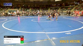 70 lbs 3rd Place - Maddix Spencer, Keystone Wrestling Club vs Beau Fisher, Salina Wrestling Club