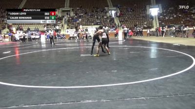 5A 150 lbs Quarterfinal - Caleb Edwards, Brewbaker Tech vs Logan Loyd, Shelby County