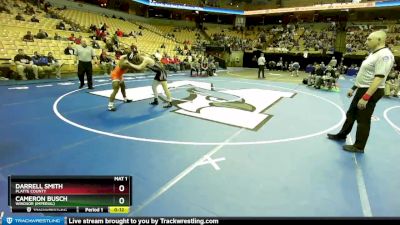 157 Class 3 lbs Cons. Round 1 - Darrell Smith, Platte County vs Cameron Busch, Windsor (Imperial)