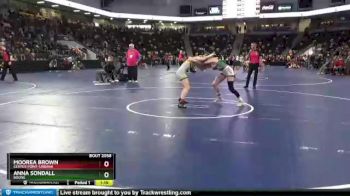135 lbs Quarterfinal - Anna Sondall, Boone vs Moorea Brown, Center Point-Urbana