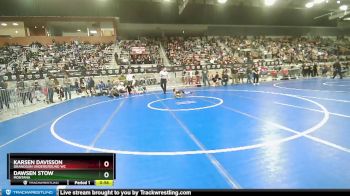 62 lbs Champ. Round 1 - Dawsen Stow, Montana vs Karsen Davisson, Okanogan Underground WC