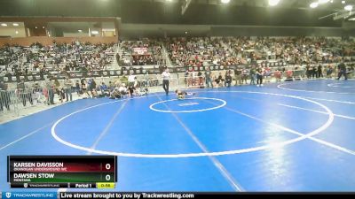 62 lbs Champ. Round 1 - Dawsen Stow, Montana vs Karsen Davisson, Okanogan Underground WC