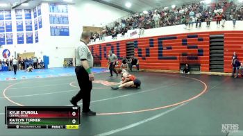 100 lbs Cons. Round 7 - Kaitlyn Turner, Orange County vs Kylie Sturgill, Central (Wise)