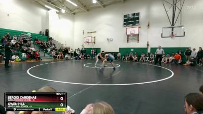 157 lbs Sergio Cardenas, Worland High School vs Owen Hill, Lovell High School