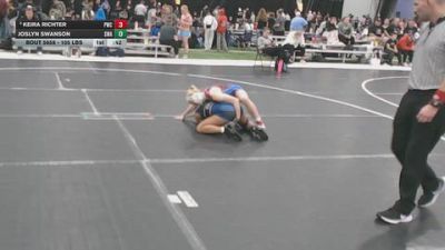 105 lbs Cons. Sub-rd Of 16 - Keira Richter, Princeton Wrestling Club vs Joslyn Swanson, Siouxland Wrestling Academy