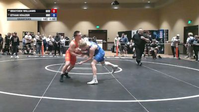 150 lbs Quarters - Brayden Williams, Gold Schoop vs Ethan Krazer, Misdirection Mat Club