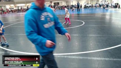 80 lbs Quarterfinals (8 Team) - Brayvon Mueller, LSH (LeSueur/Henderson) vs Jonathan Doll, NYM (New York Mills)