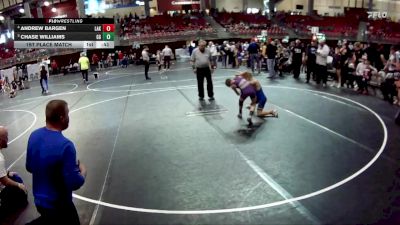 80 lbs 1st Place Match - Andrew Bargen, Lakeview vs Chase Williams, GI Grapplers