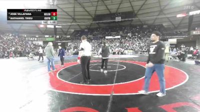 Boys 4A 106 lbs Quarterfinal - Nathaniel Trieu, Kennedy Catholic vs Jose Villafana, Moses Lake